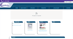 Desktop Screenshot of luciflex.com.br
