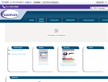 Tablet Screenshot of luciflex.com.br